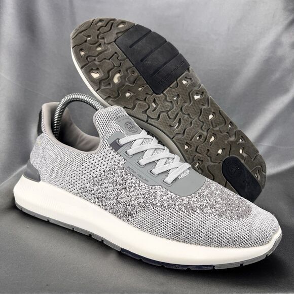 Peter Millar Hyperlight Apollo Shoes Mens 11 Gray Knit Slip On Casual Sneakers Peter Millar Men main image 4